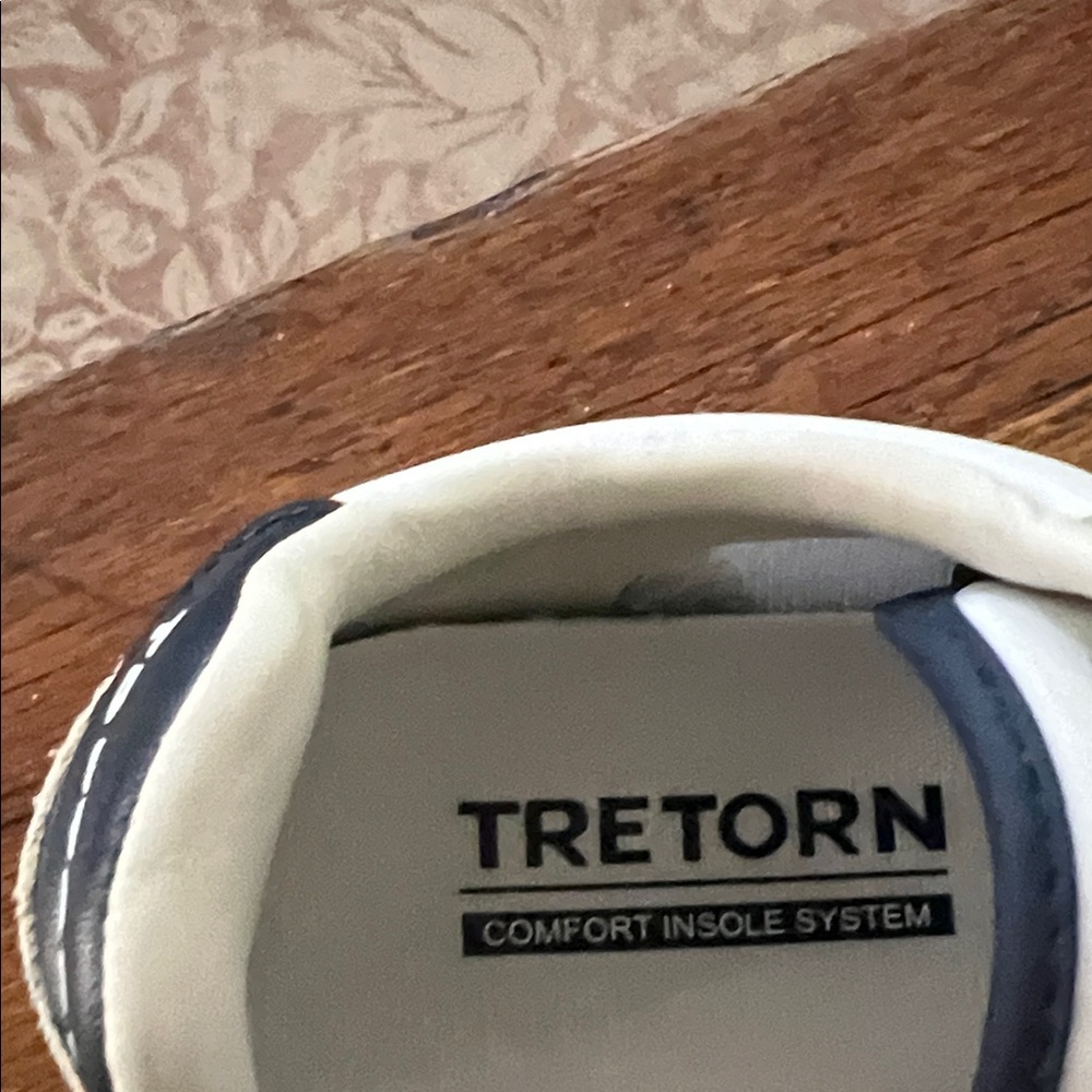 Tretorn Navy Blue and Cream Women's Sneakers - Picture 4 of 5